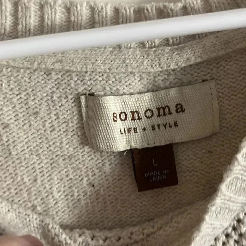 Sonoma sweater 3/4 sleeves Large / C69 - Picture 4 of 4